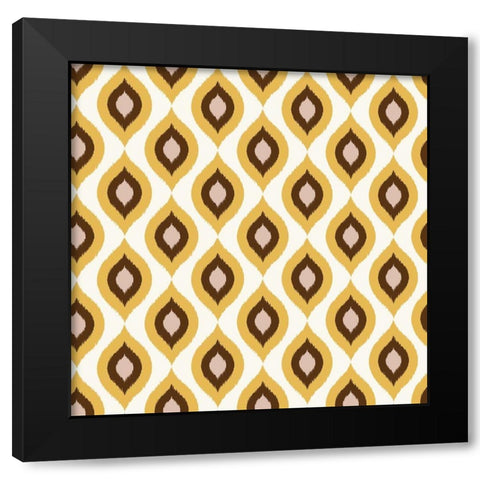 Global Pattern 1 Black Modern Wood Framed Art Print by Allen, Kimberly