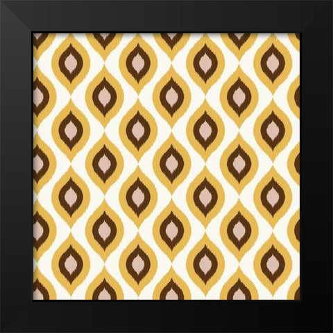 Global Pattern 1 Black Modern Wood Framed Art Print by Allen, Kimberly