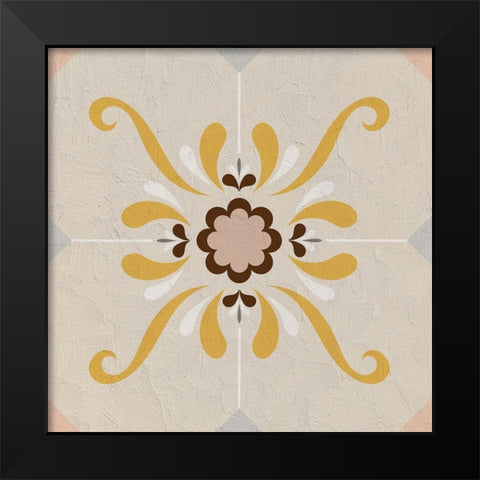 Global Tile 3 Black Modern Wood Framed Art Print by Allen, Kimberly