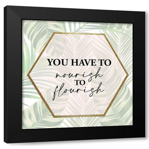 Nourish Black Modern Wood Framed Art Print by Allen, Kimberly