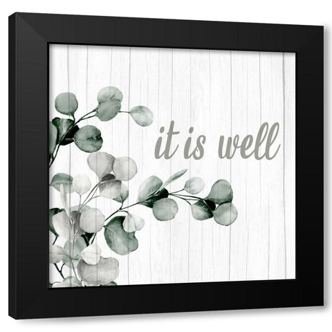 Well and Simply 1 Black Modern Wood Framed Art Print by Allen, Kimberly