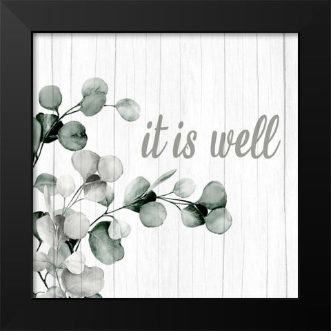 Well and Simply 1 Black Modern Wood Framed Art Print by Allen, Kimberly