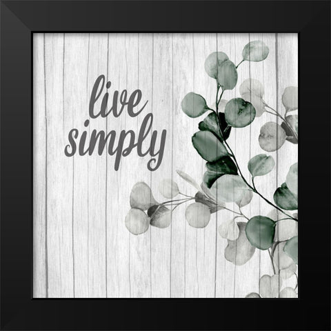 Well and Simply 2 Wood Black Modern Wood Framed Art Print by Allen, Kimberly