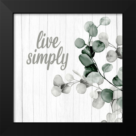 Well and Simply 2 Black Modern Wood Framed Art Print by Allen, Kimberly