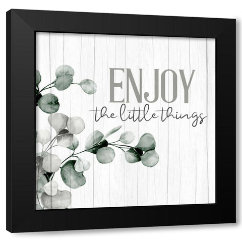 Enjoy Branches Black Modern Wood Framed Art Print with Double Matting by Allen, Kimberly