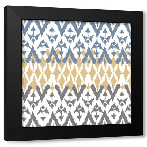 Ikat Farm 1 Black Modern Wood Framed Art Print by Allen, Kimberly