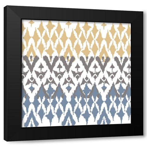 Ikat Farm 2 Black Modern Wood Framed Art Print by Allen, Kimberly