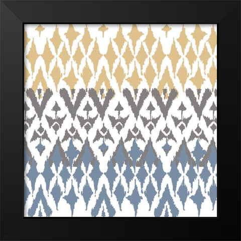Ikat Farm 2 Black Modern Wood Framed Art Print by Allen, Kimberly