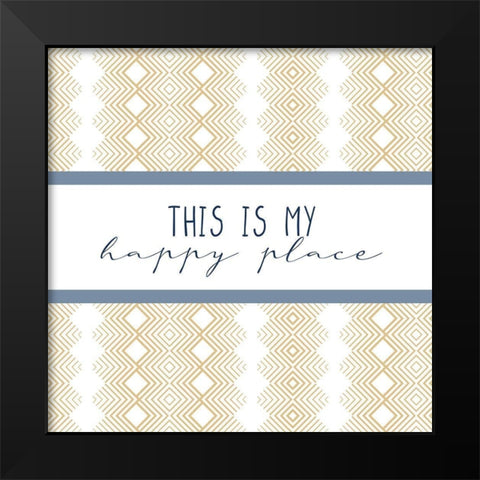 This Is Black Modern Wood Framed Art Print by Allen, Kimberly