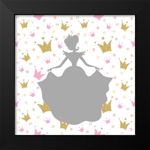 Princess Dreams 1 Black Modern Wood Framed Art Print by Allen, Kimberly