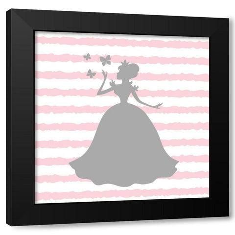Princess Dreams 2 Black Modern Wood Framed Art Print with Double Matting by Allen, Kimberly