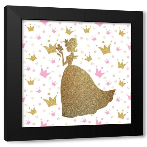 Princess Dreams 3 V2 Black Modern Wood Framed Art Print by Allen, Kimberly