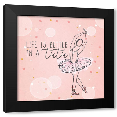 Born to Dance 2 Black Modern Wood Framed Art Print by Allen, Kimberly