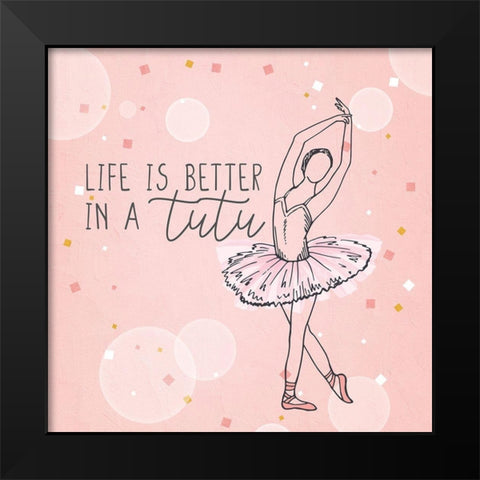 Born to Dance 2 Black Modern Wood Framed Art Print by Allen, Kimberly