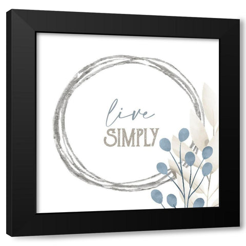 Grateful 6 Black Modern Wood Framed Art Print with Double Matting by Allen, Kimberly