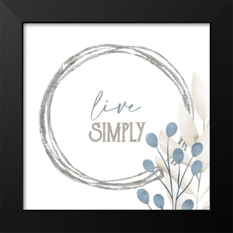 Grateful 6 Black Modern Wood Framed Art Print by Allen, Kimberly