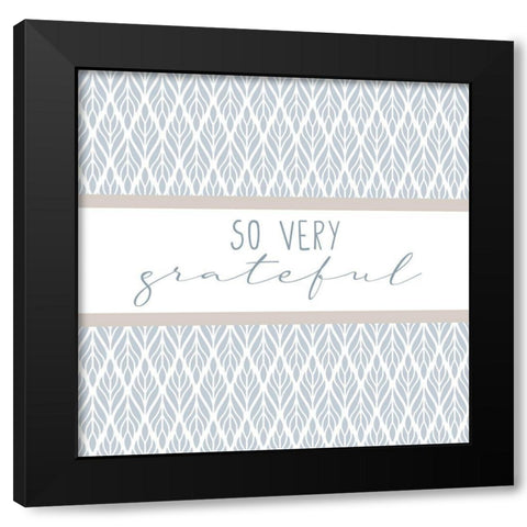 Grateful 7 Black Modern Wood Framed Art Print with Double Matting by Allen, Kimberly