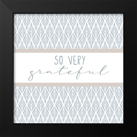 Grateful 7 Black Modern Wood Framed Art Print by Allen, Kimberly