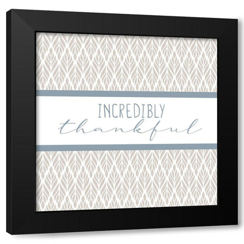 Grateful 8 Black Modern Wood Framed Art Print by Allen, Kimberly