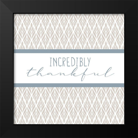 Grateful 8 Black Modern Wood Framed Art Print by Allen, Kimberly