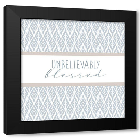 Grateful 9 Black Modern Wood Framed Art Print by Allen, Kimberly