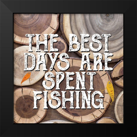 The Best Days Black Modern Wood Framed Art Print by Allen, Kimberly