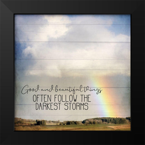 After the Storm Black Modern Wood Framed Art Print by Allen, Kimberly
