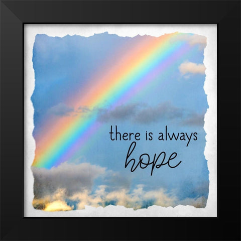 There is Always Hope Black Modern Wood Framed Art Print by Allen, Kimberly