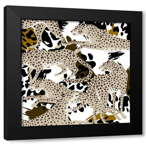 On the Hunt 3 Black Modern Wood Framed Art Print by Allen, Kimberly