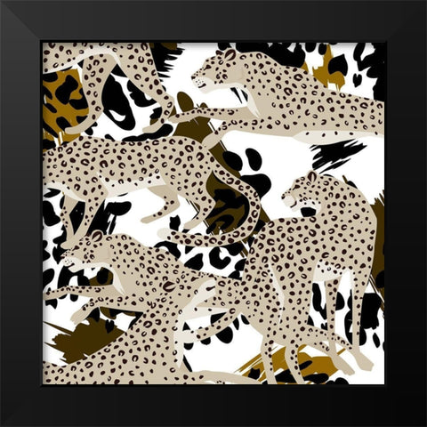 On the Hunt 3 Black Modern Wood Framed Art Print by Allen, Kimberly