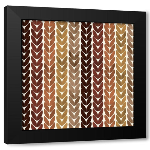 Pattern A Black Modern Wood Framed Art Print by Allen, Kimberly