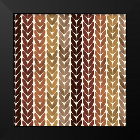 Pattern A Black Modern Wood Framed Art Print by Allen, Kimberly