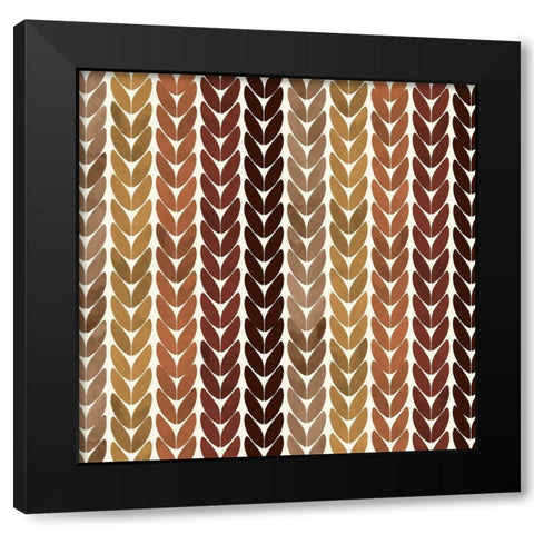 Pattern B Black Modern Wood Framed Art Print by Allen, Kimberly