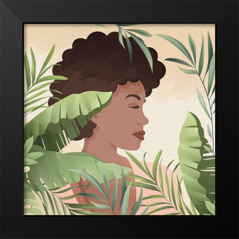 Serene 1 Black Modern Wood Framed Art Print by Allen, Kimberly