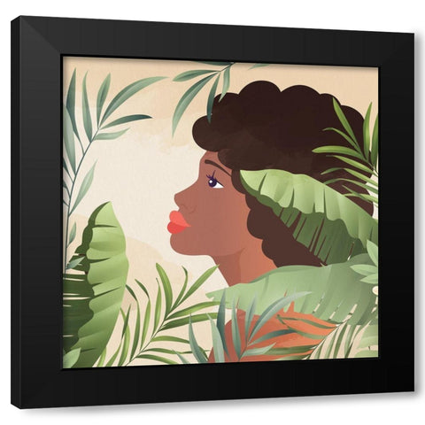 Serene 2 Black Modern Wood Framed Art Print with Double Matting by Allen, Kimberly