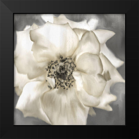 Golden Rose Black Modern Wood Framed Art Print by Allen, Kimberly