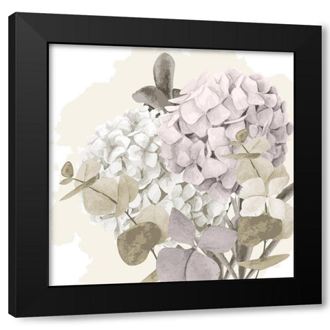 Hydrangea 2 V2 Black Modern Wood Framed Art Print by Allen, Kimberly