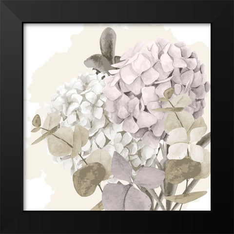 Hydrangea 2 V2 Black Modern Wood Framed Art Print by Allen, Kimberly