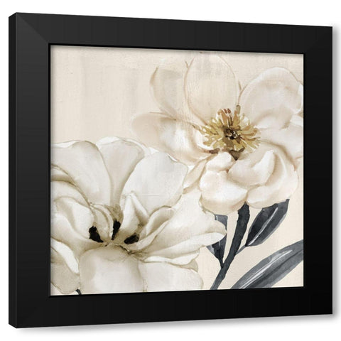 Spring Blooms Black Modern Wood Framed Art Print by Allen, Kimberly