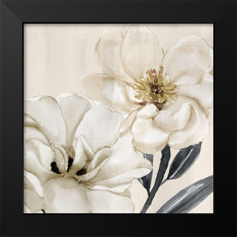 Spring Blooms Black Modern Wood Framed Art Print by Allen, Kimberly
