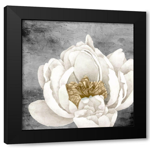 Peony 2 Black Modern Wood Framed Art Print by Allen, Kimberly