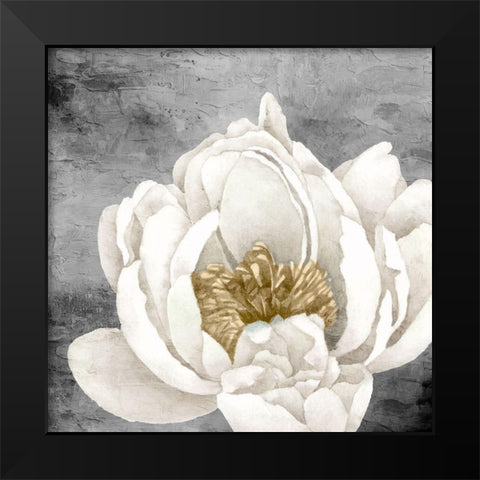 Peony 2 Black Modern Wood Framed Art Print by Allen, Kimberly