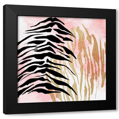 Glam Animal 1 Black Modern Wood Framed Art Print with Double Matting by Allen, Kimberly