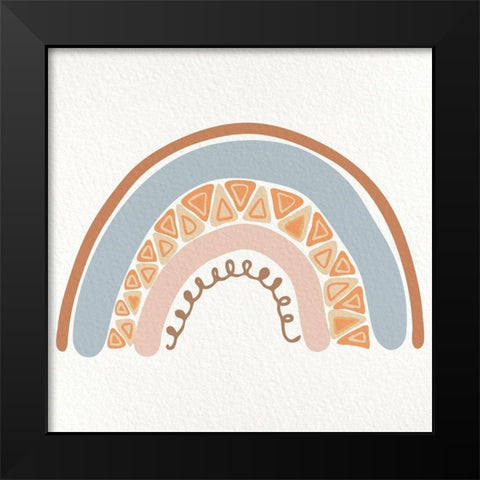 ABC Rainbow 1 Black Modern Wood Framed Art Print by Allen, Kimberly