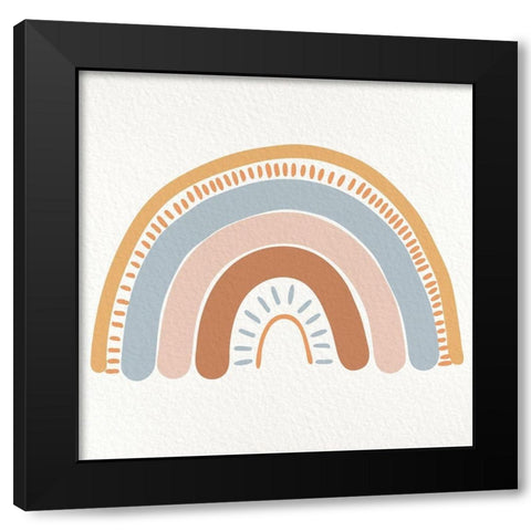 ABC Rainbow 3 Black Modern Wood Framed Art Print by Allen, Kimberly
