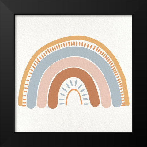 ABC Rainbow 3 Black Modern Wood Framed Art Print by Allen, Kimberly