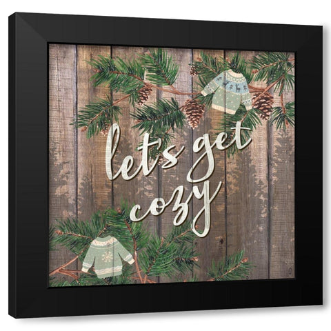 Cozy 3 Black Modern Wood Framed Art Print with Double Matting by Allen, Kimberly