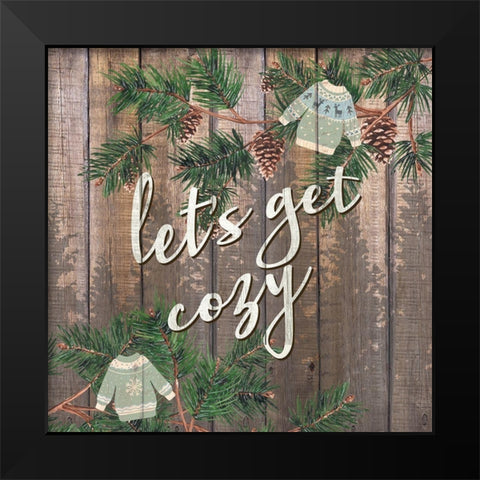 Cozy 3 Black Modern Wood Framed Art Print by Allen, Kimberly