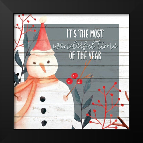 Most Wonderful Time Black Modern Wood Framed Art Print by Allen, Kimberly