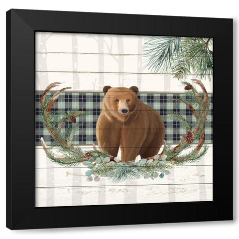 Forest 1 Black Modern Wood Framed Art Print by Allen, Kimberly